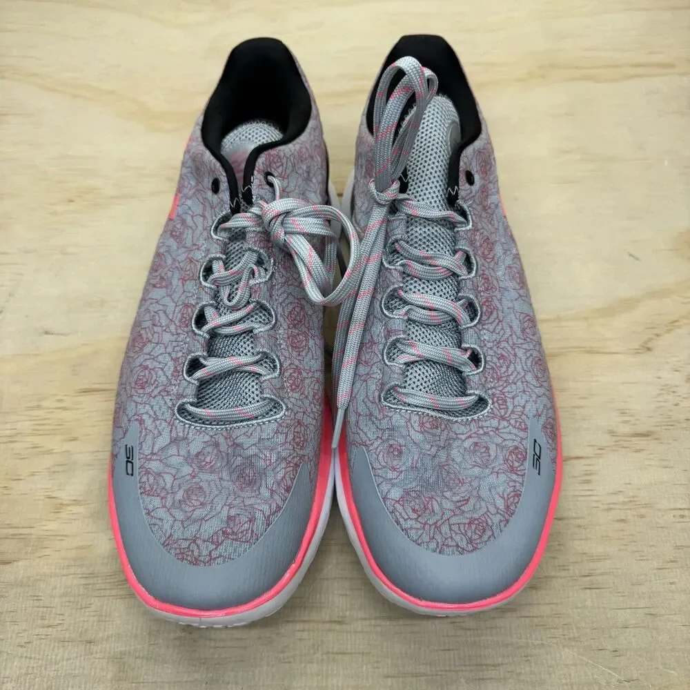 NEW Under Armour Curry 1 Low Flotro Mothers Day  sz 12 Grey Pink 3026278-401